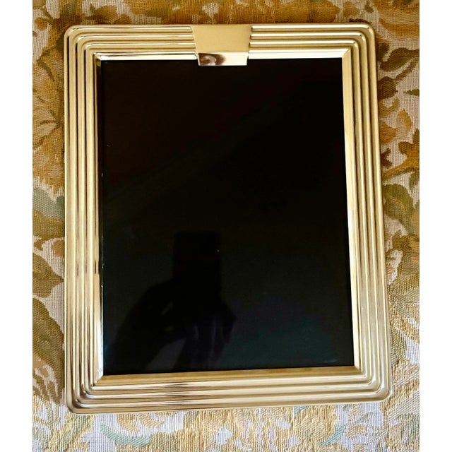1980s Hollywood Regency Brass Picture Frame 8x10 For Sale - Image 4 of 7