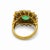 Metal Vintage 2.15 Carat Emerald Diamond 18k Yellow Gold Cocktail Ring, Size 4.5 For Sale - Image 7 of 7