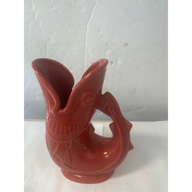 Nautical 1980s Gluggle Fish Jug by Shreve Crump and Low For Sale - Image 3 of 7