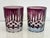 Purple Mid 20th Century Ajka Crystal "Castille" Purple Rocks Glasses, a Pair For Sale - Image 8 of 8