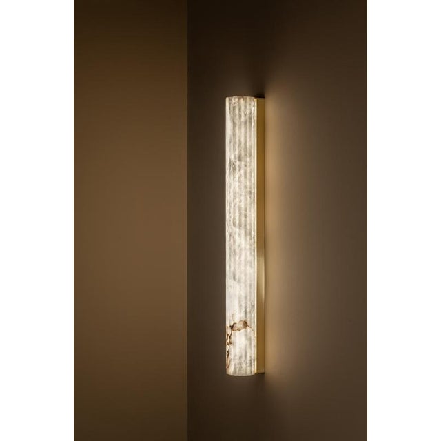 Roller WS Small Wall Lamp by United Alabaster For Sale - Image 6 of 16