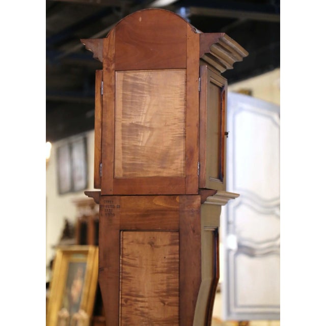 Late 20th Century French Louis XV Burl Walnut Horloge Bressane Clock For Sale - Image 12 of 13