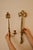 An amazing pair of Mid century brass wall sconces, suitable for use with standard dinner candle. Both sconces are in good...