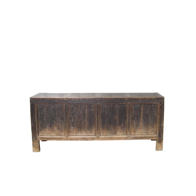 Chinese Vintage Reclaimed Wood Sideboard Cabinet 25 For Sale - Image 3 of 9