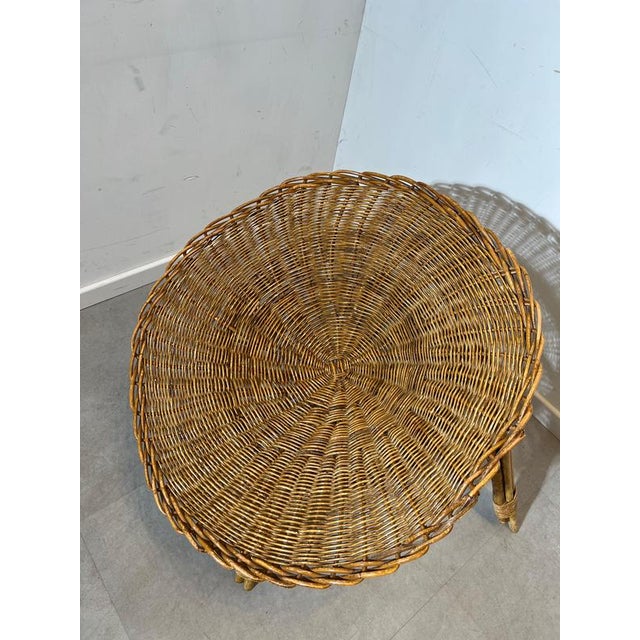 Vintage Rattan Lounge Chair For Sale - Image 3 of 5