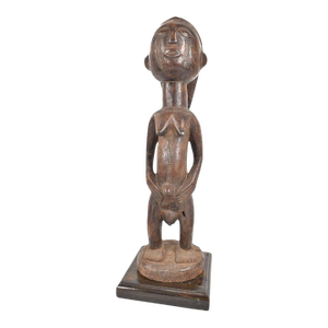 Early 20th Century Tabwa Female Figure on Custom Base