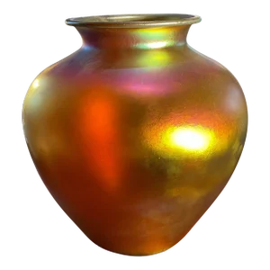 Steuben Gold Aurene Glass Vase, Circa 1928