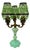 Vintage Jadeite 3 Arm Table Lamp For Sale