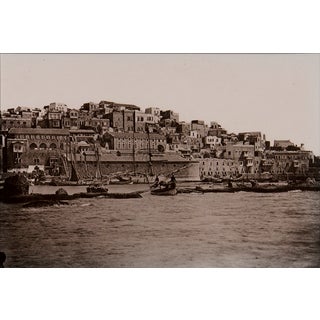 Jaffa Harbor Scene by Felix Bonfils Ca. 1880s For Sale