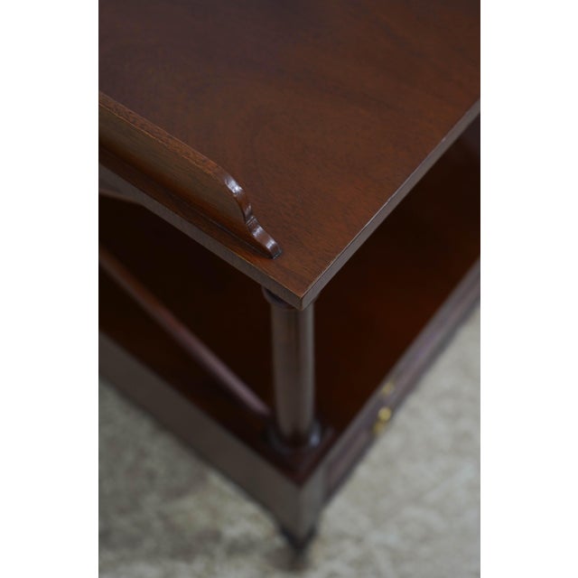 Baker Mahogany 1 Drawer Library End Table For Sale In Philadelphia - Image 6 of 18