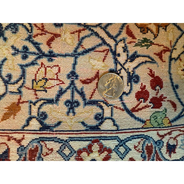 Textile 1960s La Nain Persian Rug For Sale - Image 7 of 8
