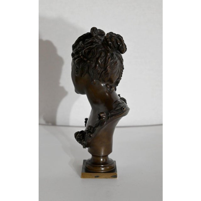 Bronze Bust of Woman, Late 1800s For Sale - Image 9 of 18