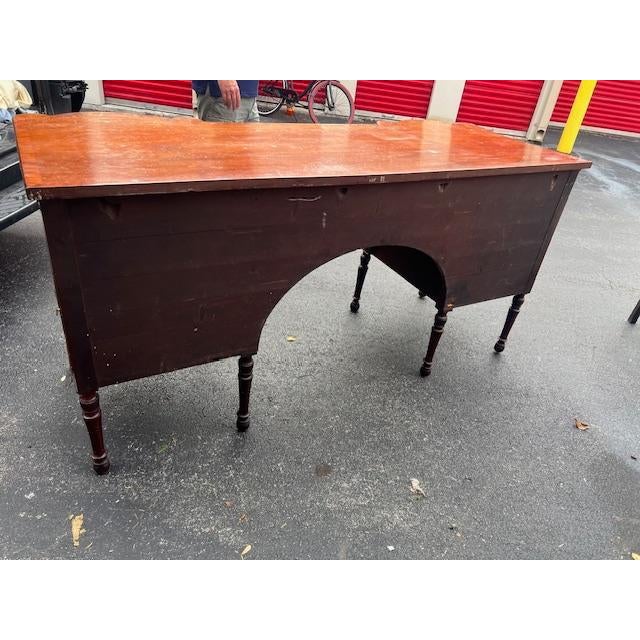Large Antique Georgian English Mahogany Server, Sideboard For Sale - Image 9 of 9