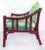 McGuire McGuire San Francisco Rattan Club Chairs, Brunschwig & Fils Fabric-A Pair For Sale - Image 4 of 13