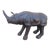 Leather Rhino Figurine For Sale