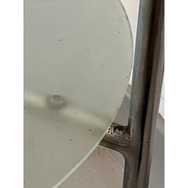 Round Tubular Side Table with Double Glass Top by Marcel Breuer for Thonet For Sale - Image 17 of 18