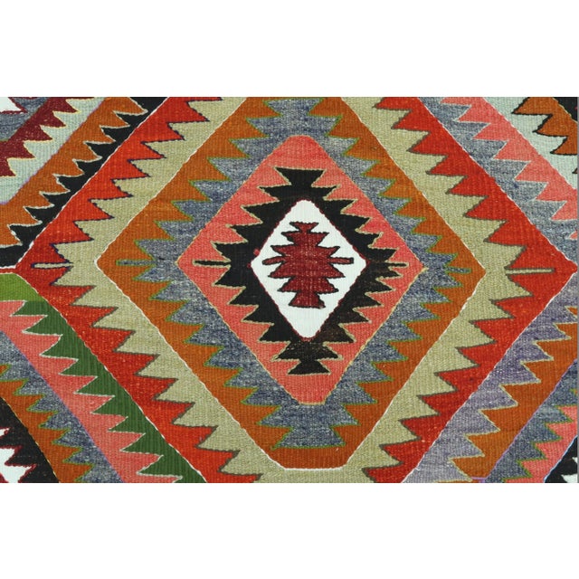 Vintage Turkish Barak Nomad's Kilim Rug For Sale - Image 9 of 12