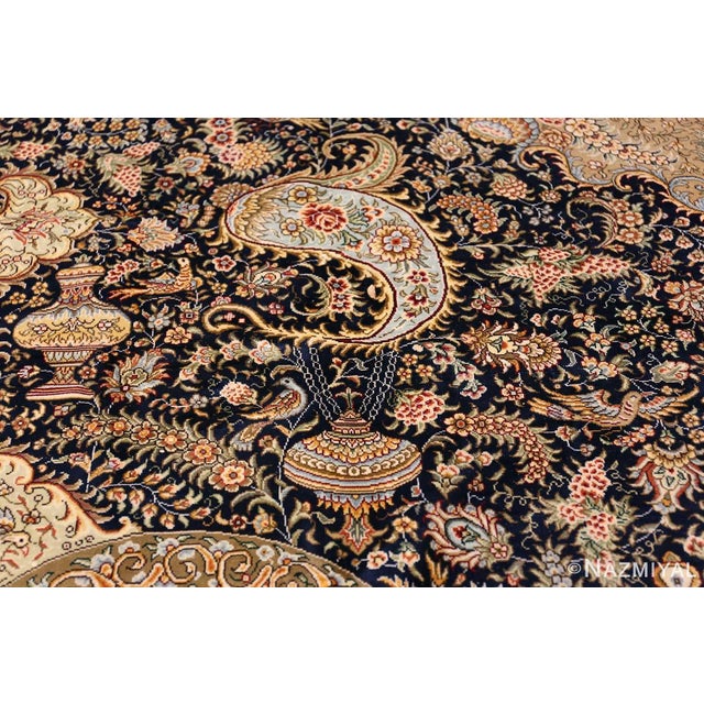 Modern Animal Motif Silk Chinese Area Rug For Sale - Image 10 of 12