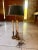Vintage Stiffel Brass Bouillotte Table Lamp, Three-Light, Adjustable Black Tôle Shade For Sale - Image 10 of 10