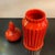 Ceramic Mid-Century Italian Orange Moorish Art Pottery Jar For Sale - Image 7 of 11