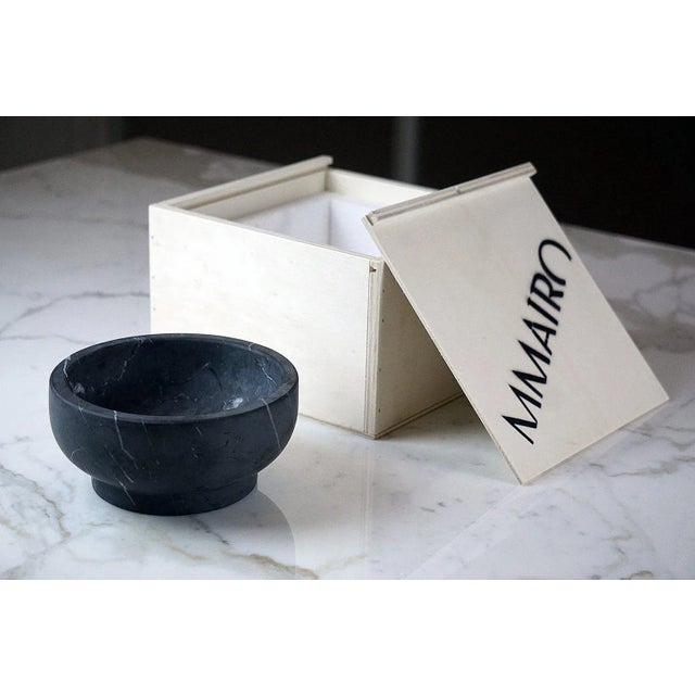 Modern Modern Handcrafted Bowl in Italian Marble For Sale - Image 3 of 6