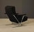 1970s Vintage Mid-Century Milo Baughman Style Chrome Lounge Chair With Black Bouclé, 1970s For Sale - Image 5 of 18