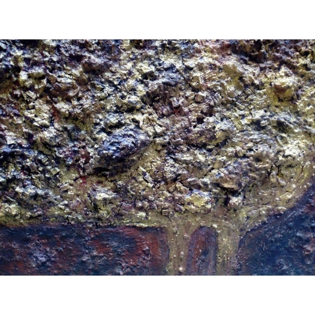 Textile "From Elsewhere" Contemporary Original Abstract Relief Brutalist Neutral Palette Oil Painting For Sale - Image 7 of 10