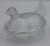 1960s Vintage Indiana Clear Glass Covered Chicken on Nest Candy Dish Sitting Hen For Sale - Image 5 of 9