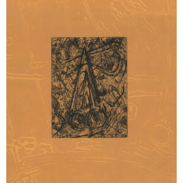 1990s 1995 Contemporary Etching With Lithography For Sale - Image 5 of 5