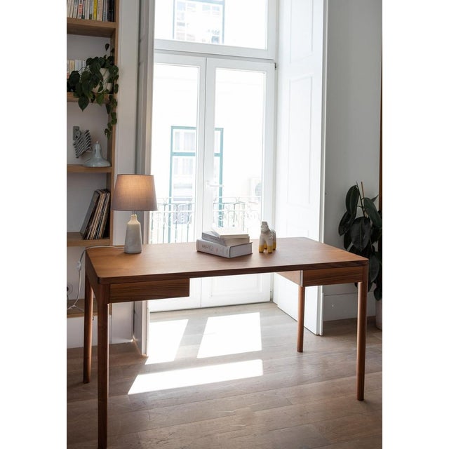 Not Yet Made - Made To Order Minimalist Modern Work Desk in Walnut by Pedro Sotomayor For Sale - Image 5 of 12