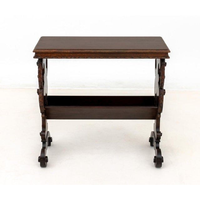 Renaissance Renaissance Style Mahogany Side Table For Sale - Image 3 of 7