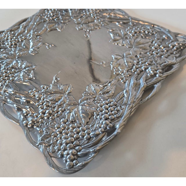 Vintage Arthur Court Grapevine Platter For Sale - Image 12 of 17