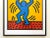Postmodern Keith Haring Estate Vintage 1989 Lithograph Print Framed Pop Art Poster " International Youth Year " 1985 For Sale - Image 3 of 13