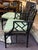 Wood Mid Century Chinese Chippendale Chairs With Quadrille Fabric Cushions, a Pair For Sale - Image 7 of 11