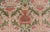 Antique Spanish Gallery Rug With Coral, Olive, and Cream Floral Design For Sale - Image 4 of 15
