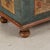 1822 Original Hand-Painted Blue Pine Flat Top Trunk For Sale - Image 10 of 13