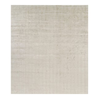 Rug & Kilim’s Oversized Contemporary Textural Solid Rug in Light Beige Tones - 13x15 For Sale