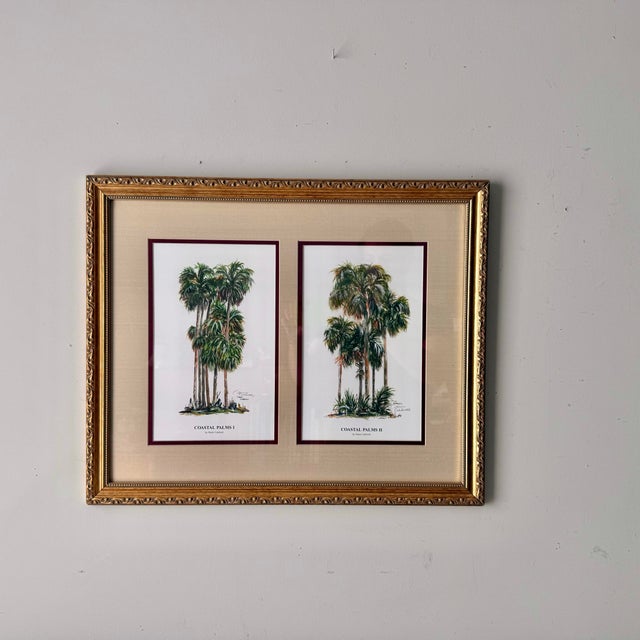 Traditional Coastal Palms by Dawn Caldwell Print For Sale - Image 3 of 8