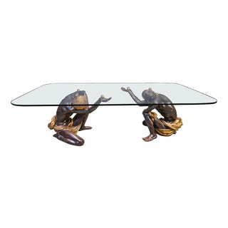 Vintage Sculptural Figure Coffee Table, 1960s For Sale