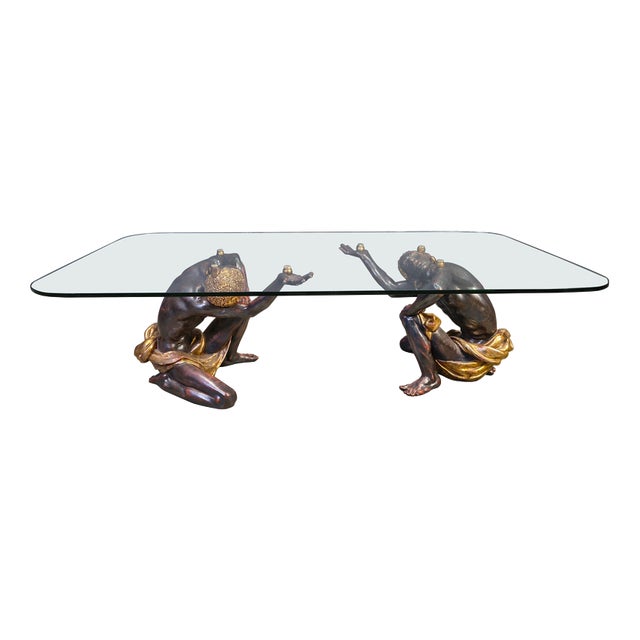 Vintage Sculptural Figure Coffee Table, 1960s For Sale
