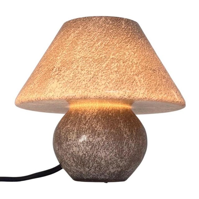 Vintage Italian Glass Mushroom Lamp, 1970s For Sale - Image 3 of 11