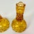 Antique Art Deco Boho Chic Hollywood Regency Depression Era Amber Starbust Candle Holders - A Pair For Sale - Image 9 of 11