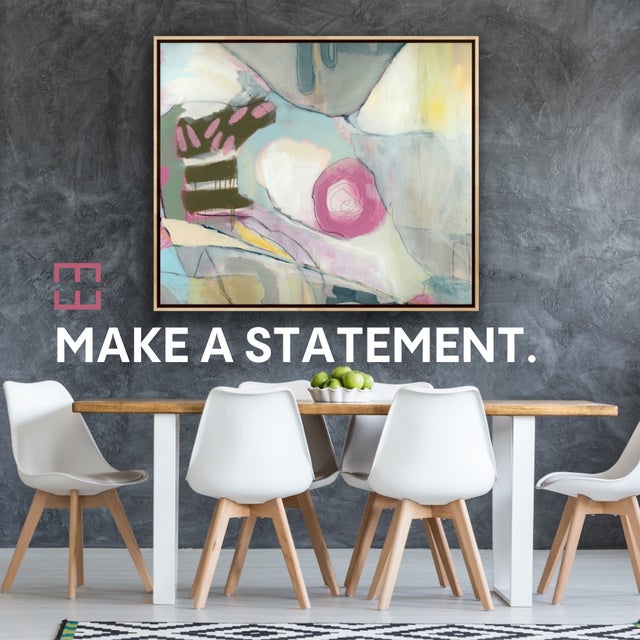 Sculpture Materials Oddly Giddy Original Luxury Abstract Painting by Mary Elizabeth Marvin For Sale - Image 7 of 8