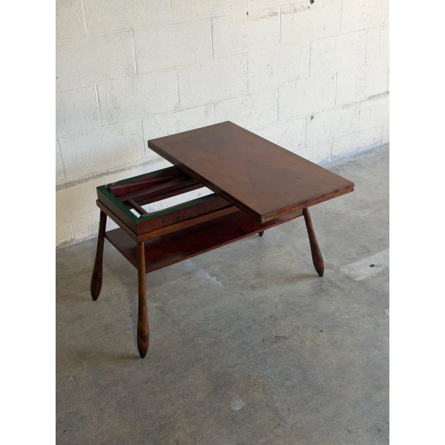 Teak Adjustable Transformer Coffee to Dining Table Expandable Dual Height Denmark Mid-Century Modern 1960s For Sale - Image 4 of 10