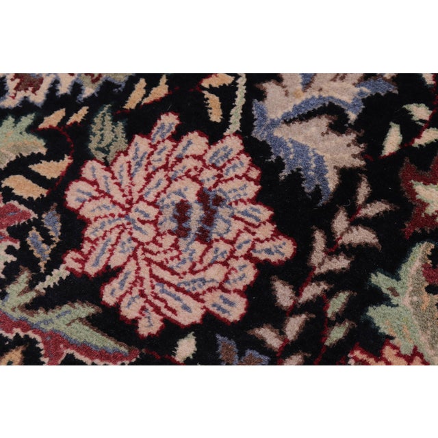 Shabby Chic Pak-Persian Black/Black Wool Rug - 3'2'' X 5'2'' For Sale In New York - Image 6 of 9