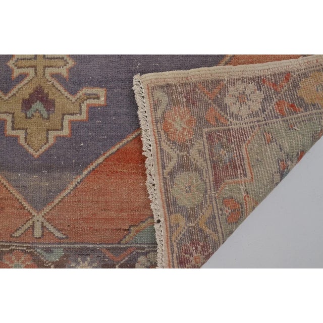 Turkish Kurdish Wool Area Carpet For Sale - Image 3 of 10