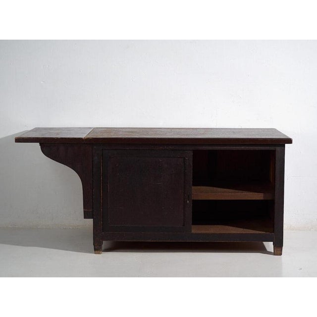 Brown Japanese Worktable in Wood For Sale - Image 8 of 13