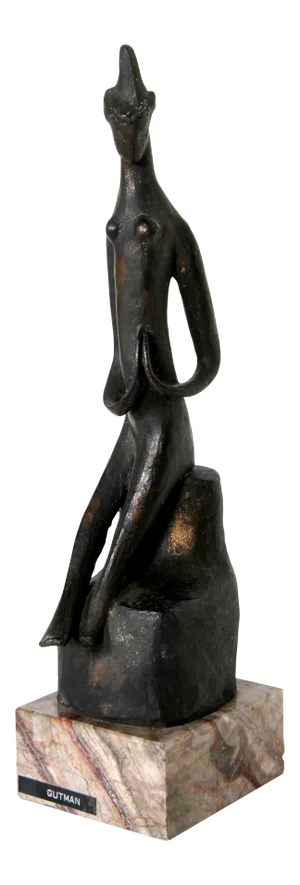 Praying Woman, Modern Bronze Sculpture