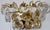 1960s Vintage Brass and Lead Crystal Wall Lamp from H. Richter, 1960s For Sale - Image 5 of 6