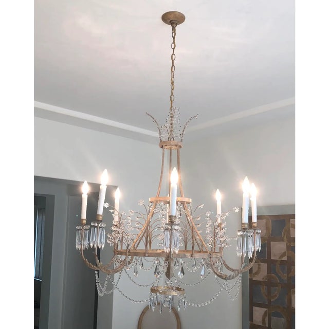 Niermann Weeks, Swedish Crystal Chandelier expresses the essence of northern European lighting design in the eighteenth...